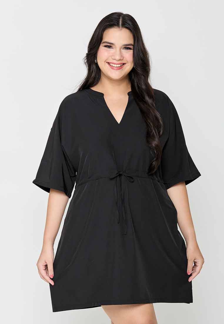 Milly Plus Size Celestina Top with Adjustable Waist Tie