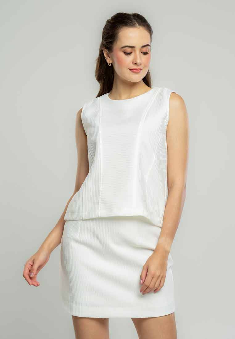 Whitney Textured Sleeveless Top