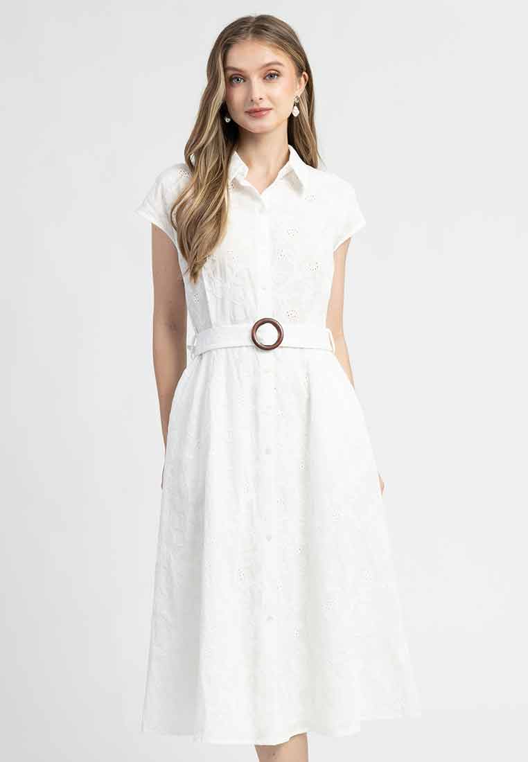 Felicity Embroidered Shirt Dress