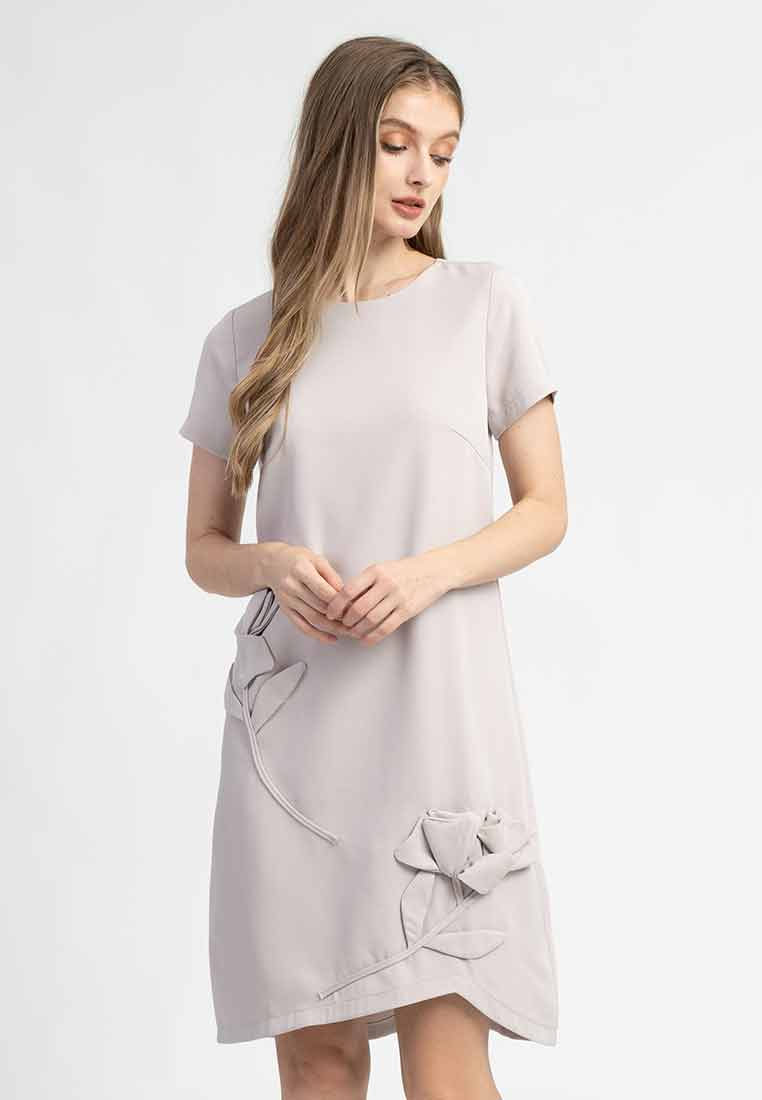Rosalia 3D Floral Shift Dress