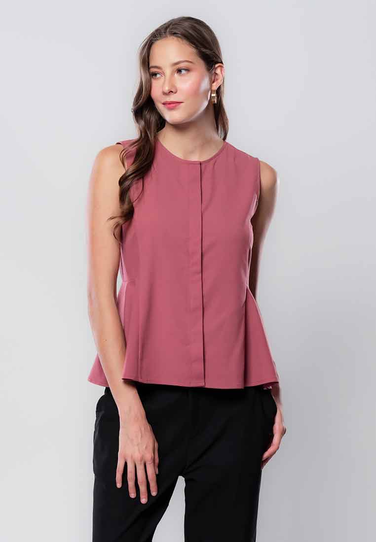 Odalys Button-down Sleeveless Top with Side Detail