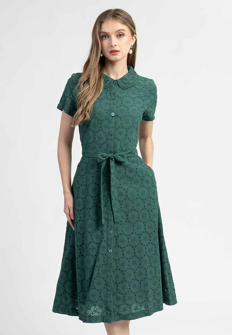 Diana Embroidered Shirt Dress