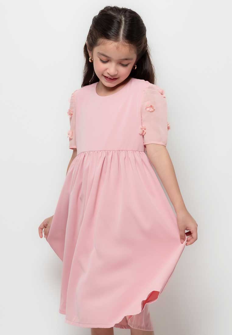 Treehouse Kids Belle Dress with Flower Applique