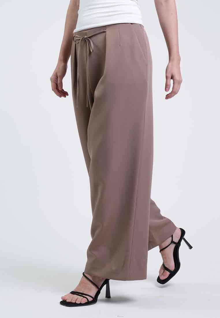 Rowan Tie-Waist Wide-Leg Pants