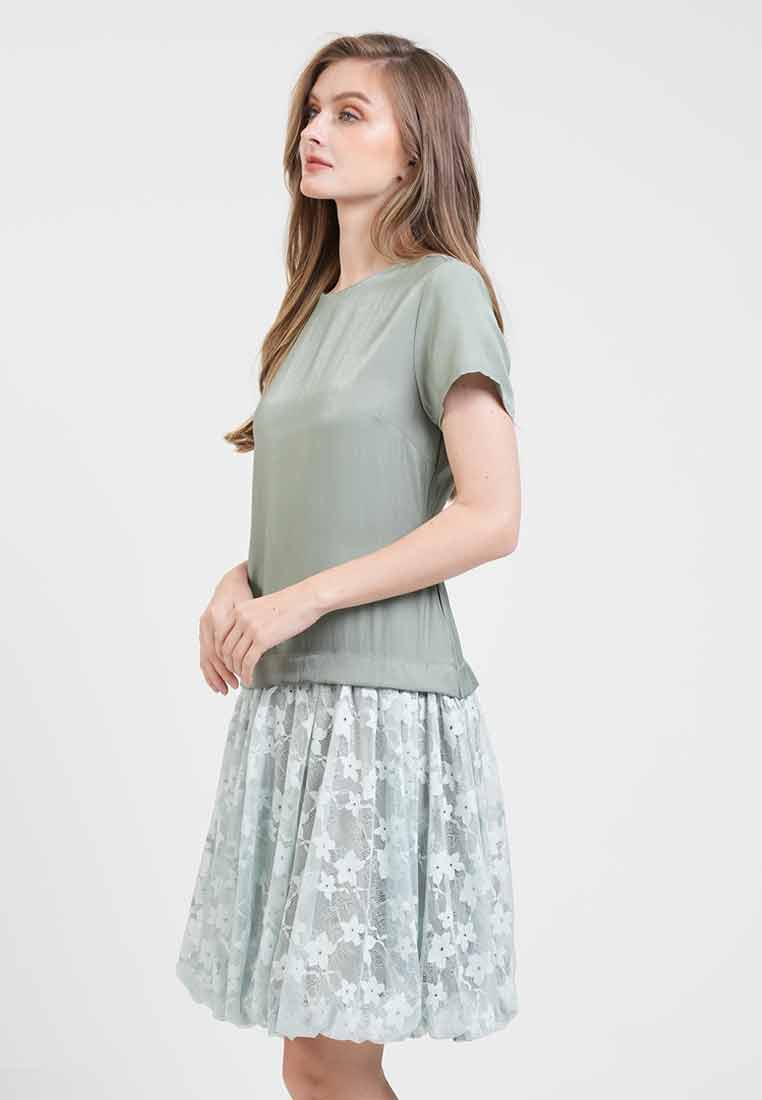 Sophie Floral Laced Midi Dress