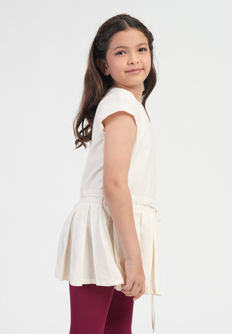 Treehouse Kids Nina Pleated Waist-Tie Girl's Dress