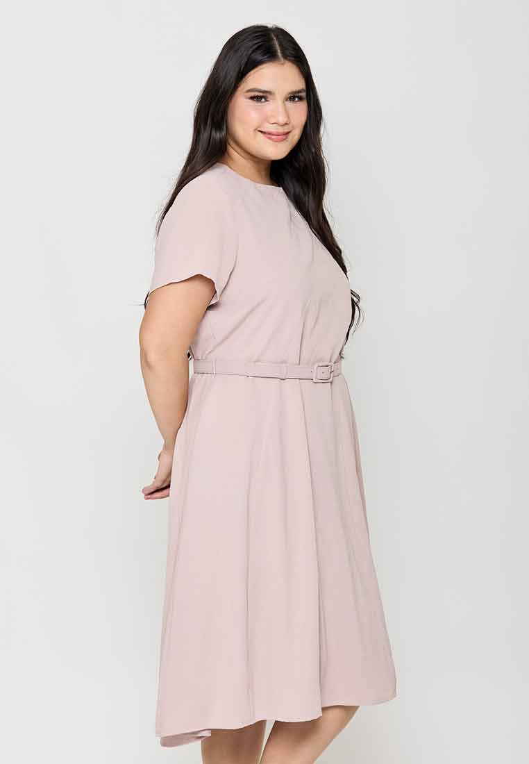 Milly Plus Size Eira Dress with Slanted-Cut Details
