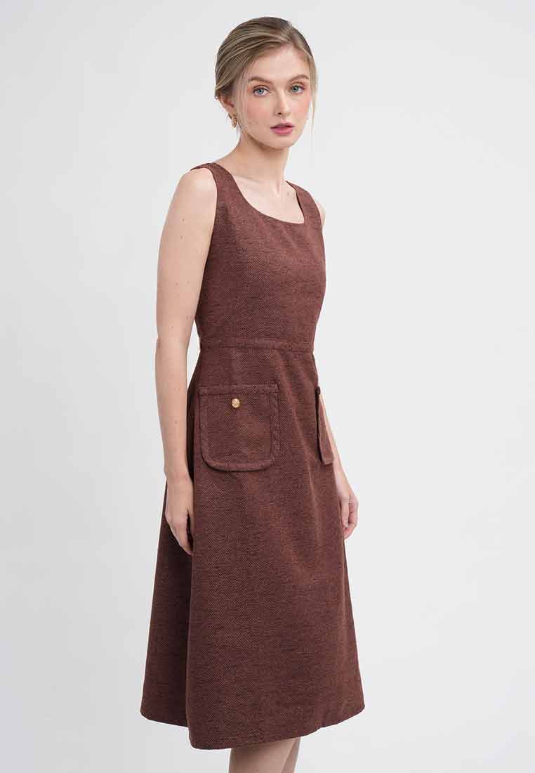 Leah Tweed A-Line Pocket Dress