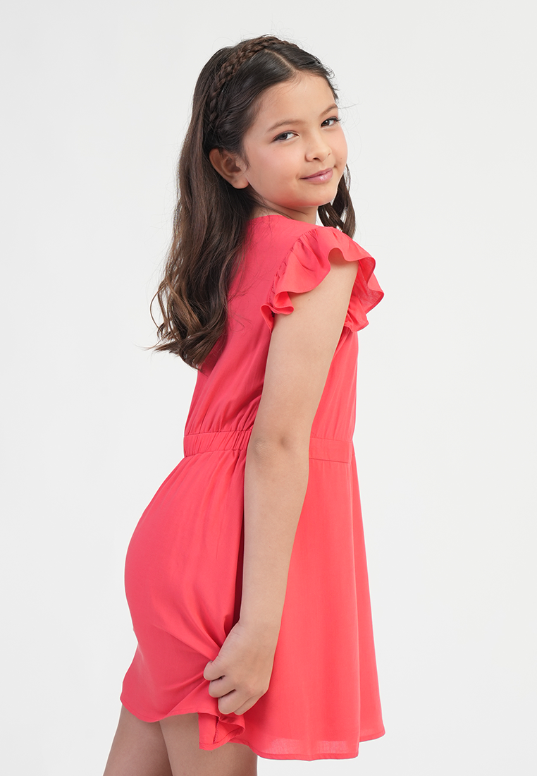 Treehouse Girls Bella Ruffle-Sleeve Girl's Dress