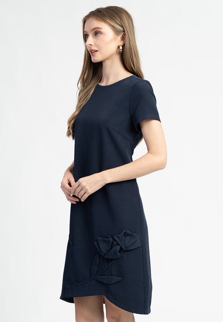 Rosalia 3D Floral Shift Dress