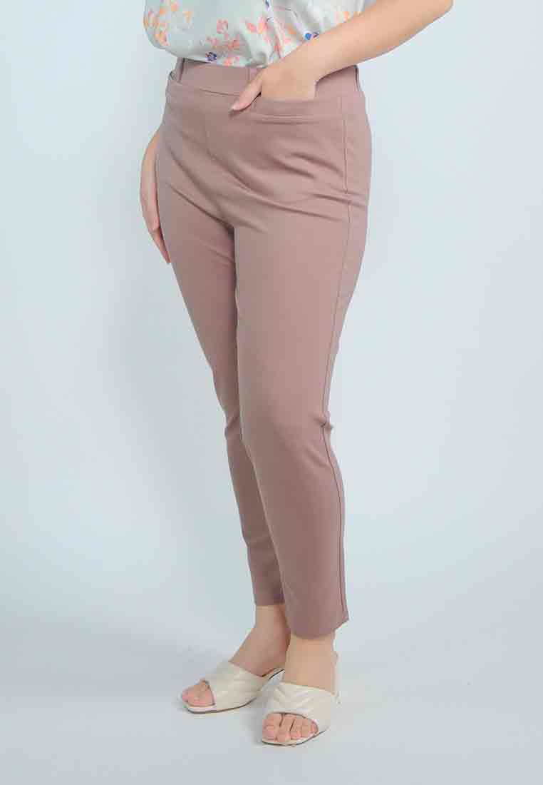 Milly Plus Size Levy Spandex Pants with Pocket Detail