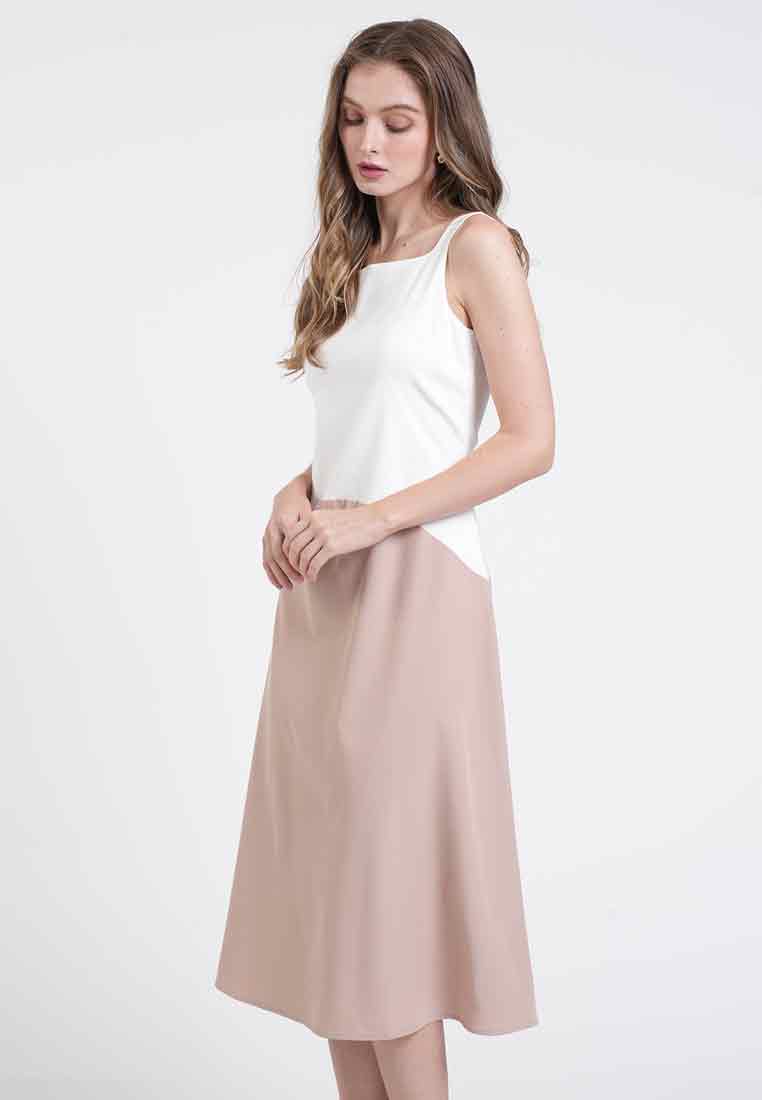 Claire Color-Block Sleeveless Dress