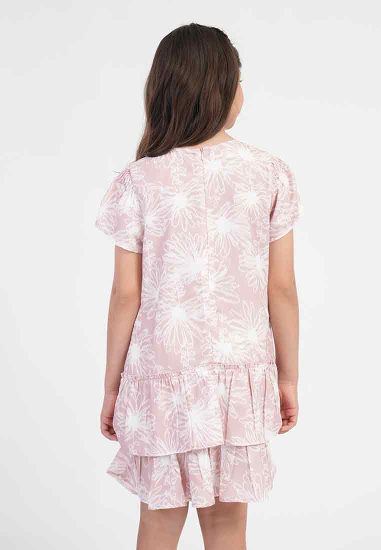Treehouse Rosemary Floral Tiered Girl's Dress