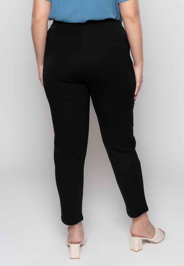 Milly Plus Size Zetta Spandex Pants with Pockets