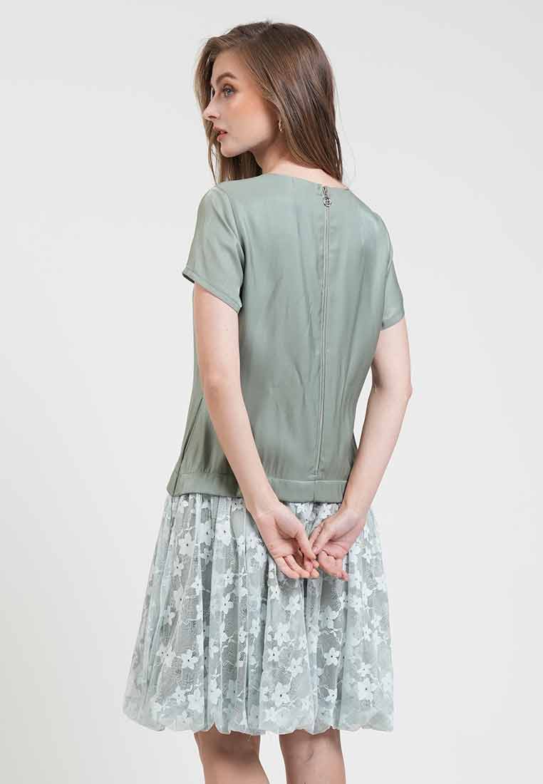 Sophie Floral Laced Midi Dress