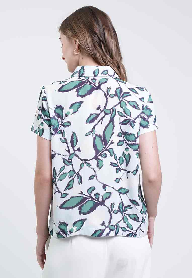 Darria Button-Down Floral Top