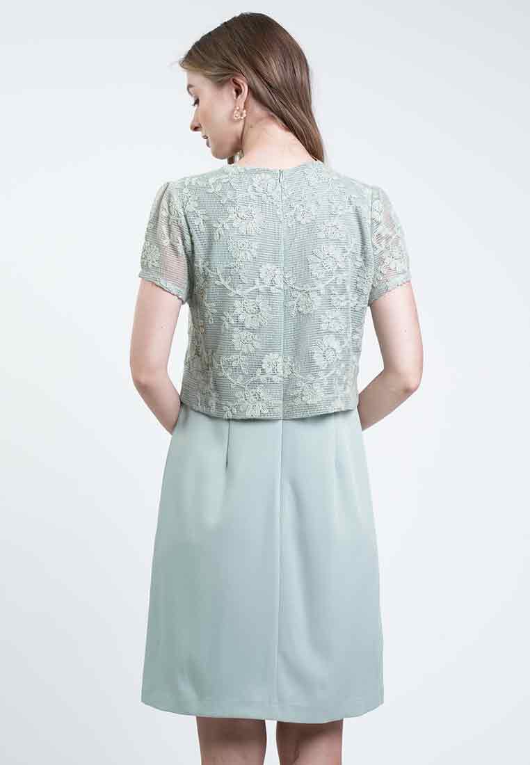 Gwendolyn Layered Twill Dress