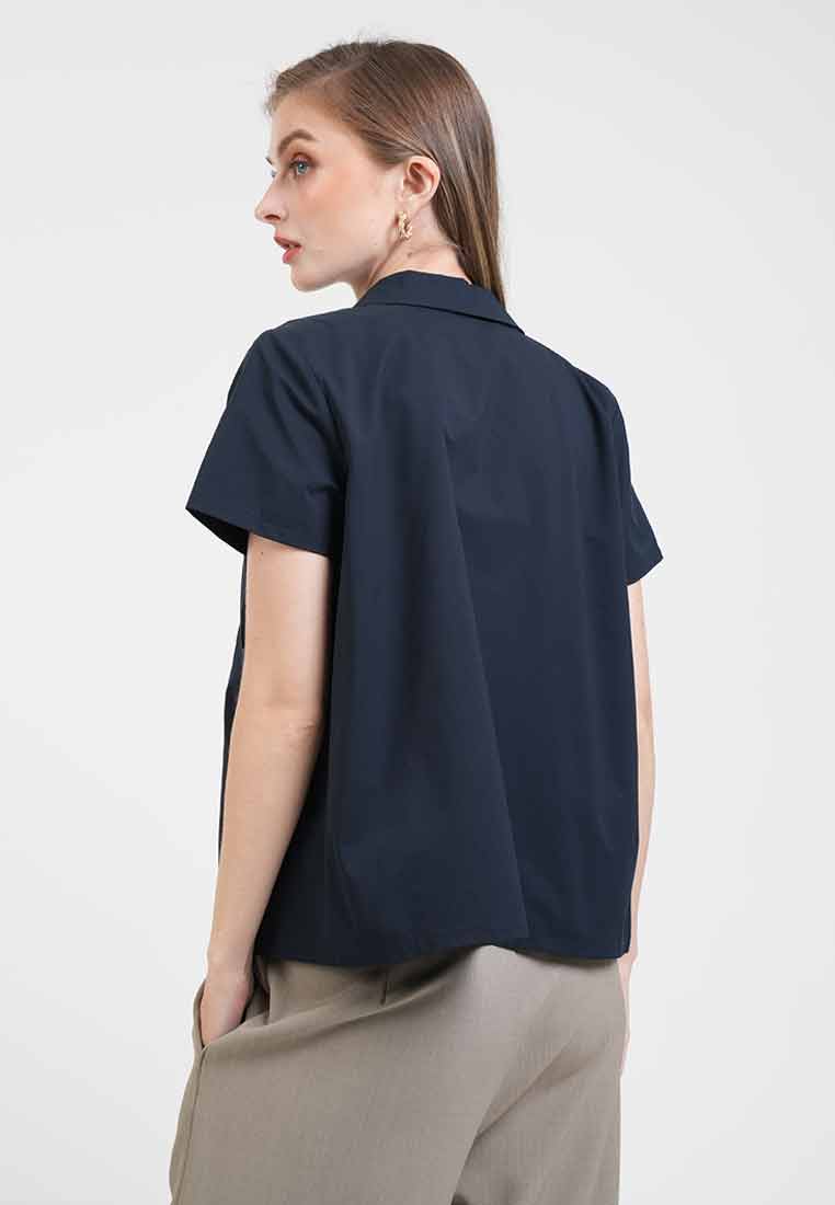 Lucia Zip-Front Utility Shirt