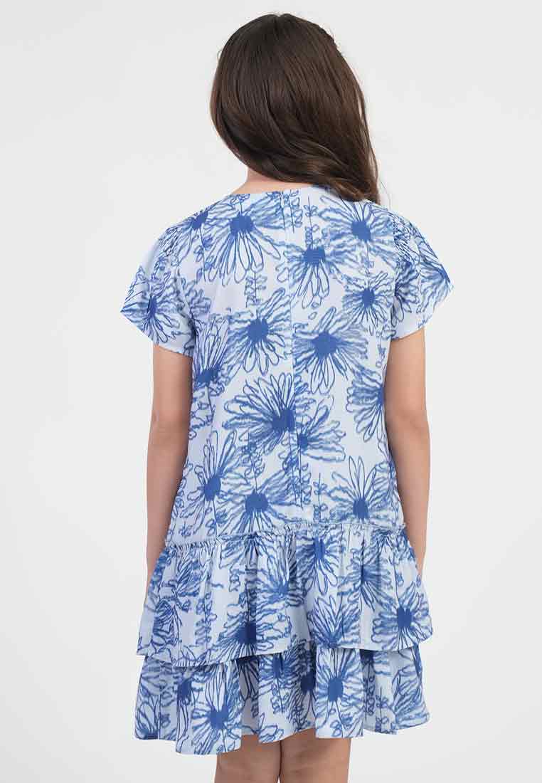 Treehouse Rosemary Floral Tiered Girl's Dress