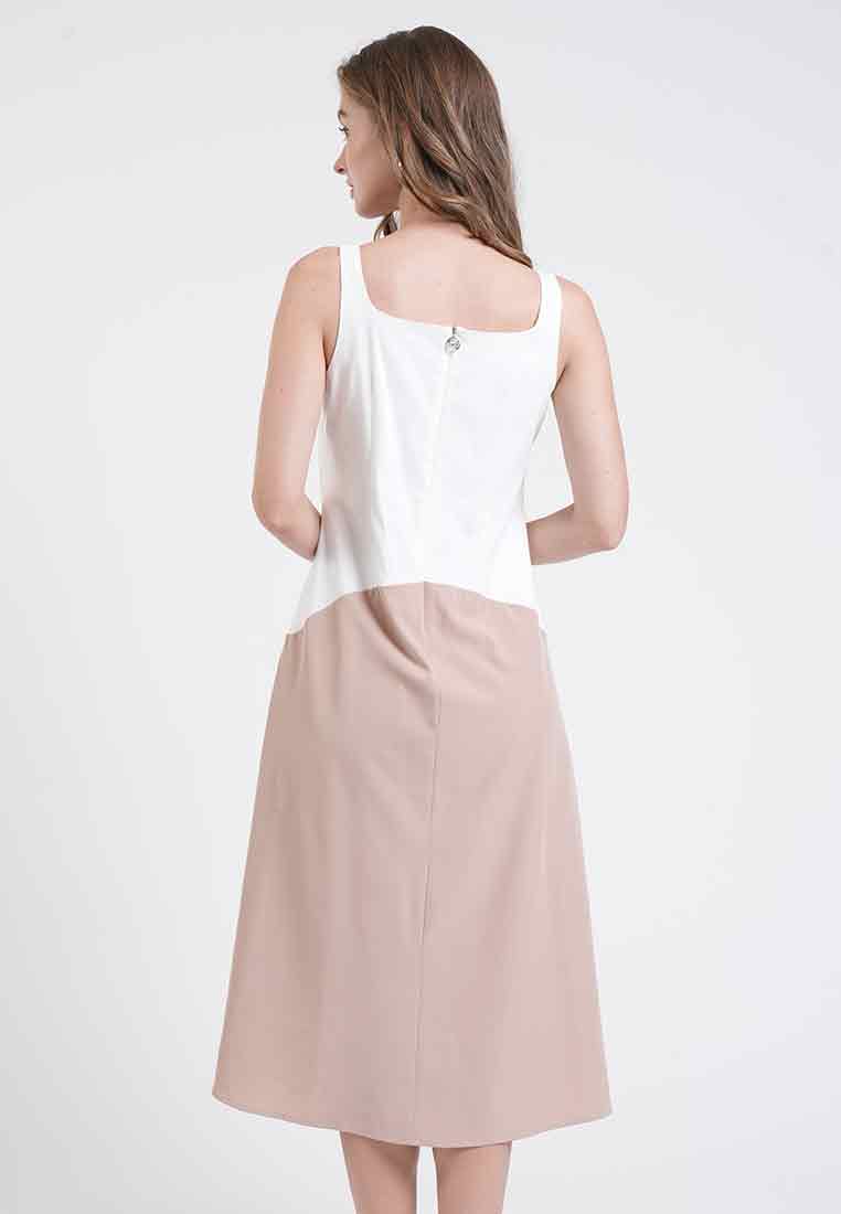 Claire Color-Block Sleeveless Dress