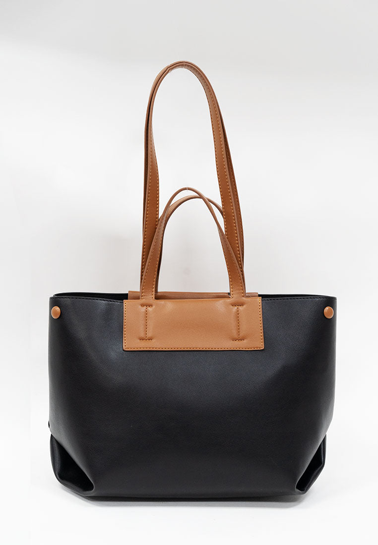 Chloe Color-Block Tote Bag