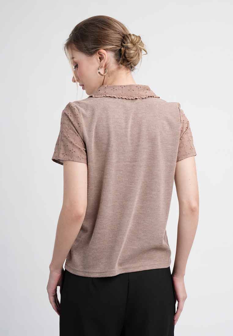 Chloe Eyelet Embroidery Button-up Shirt