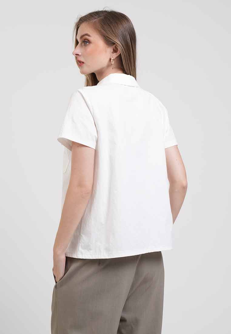 Lucia Zip-Front Utility Shirt
