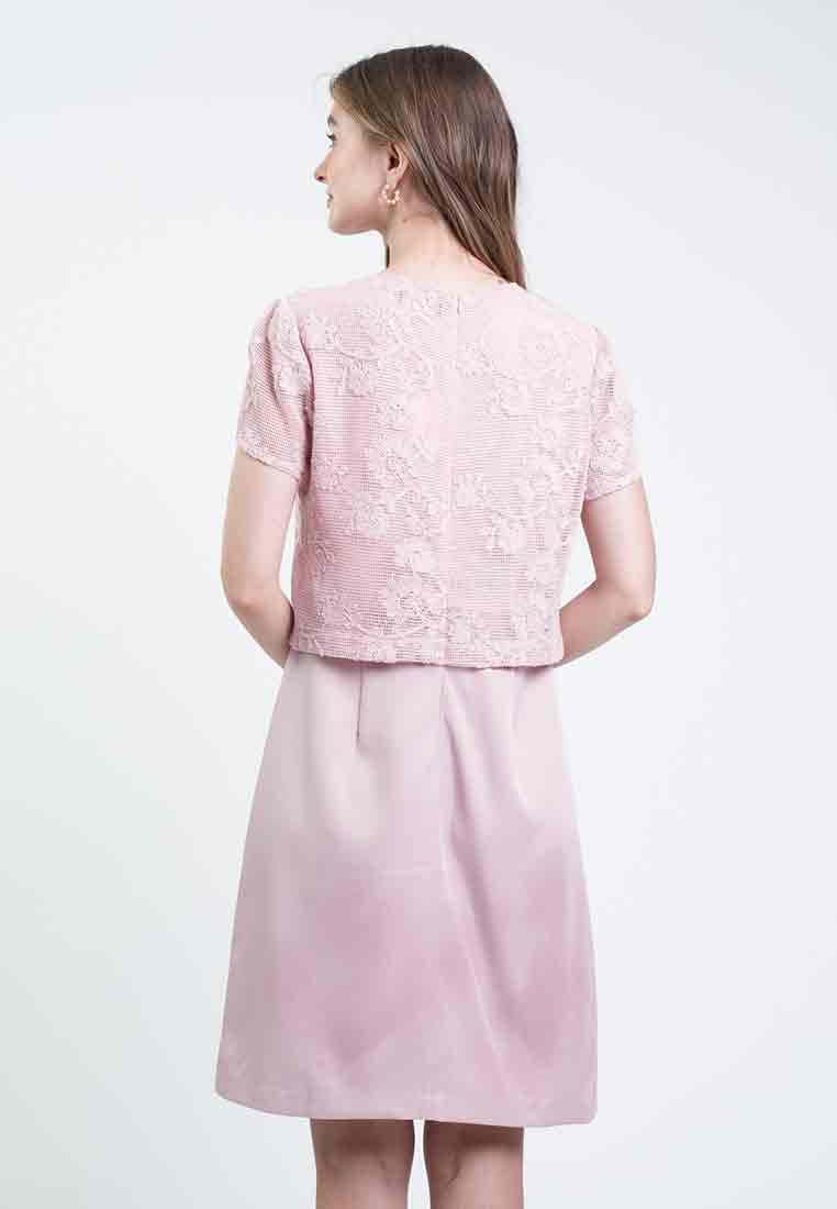 Gwendolyn Layered Twill Dress