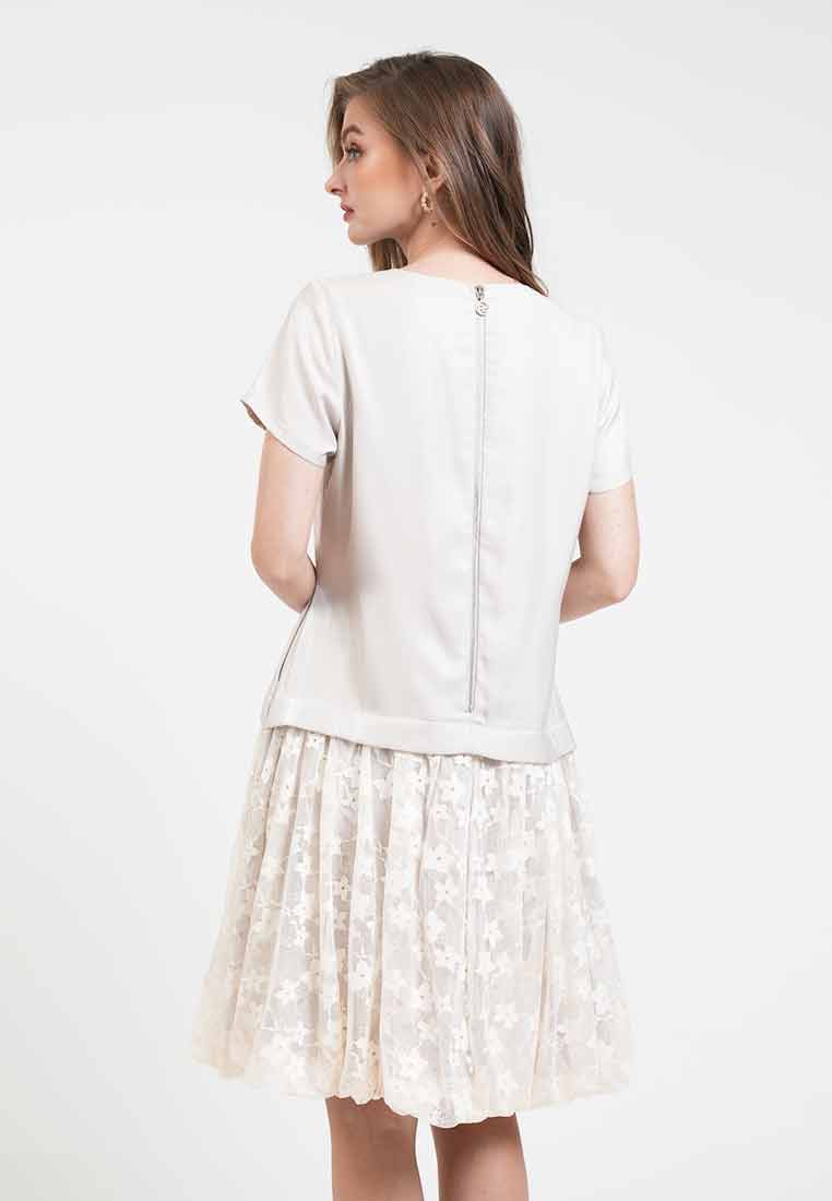 Sophie Floral Laced Midi Dress