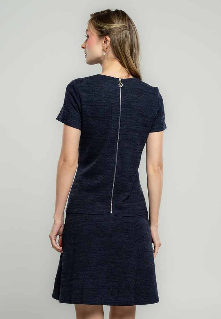 Finley Textured Knit Dress with Pocket Detail
