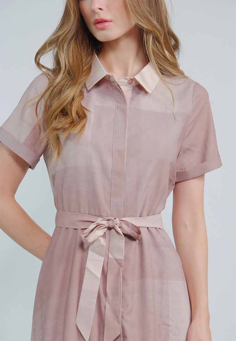 Zafira Button-down Dress with Adjustable Belt