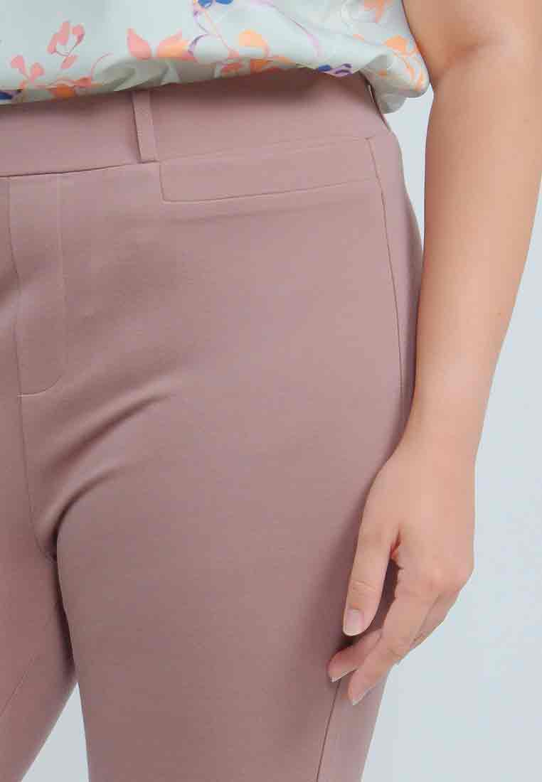 Milly Plus Size Ariyah Spandex Pants with Pocket Detail