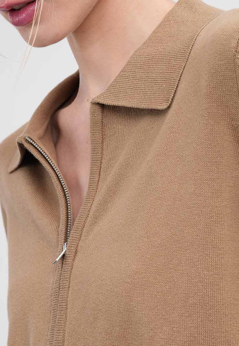 Serena Knit Polo Collar Cardigan