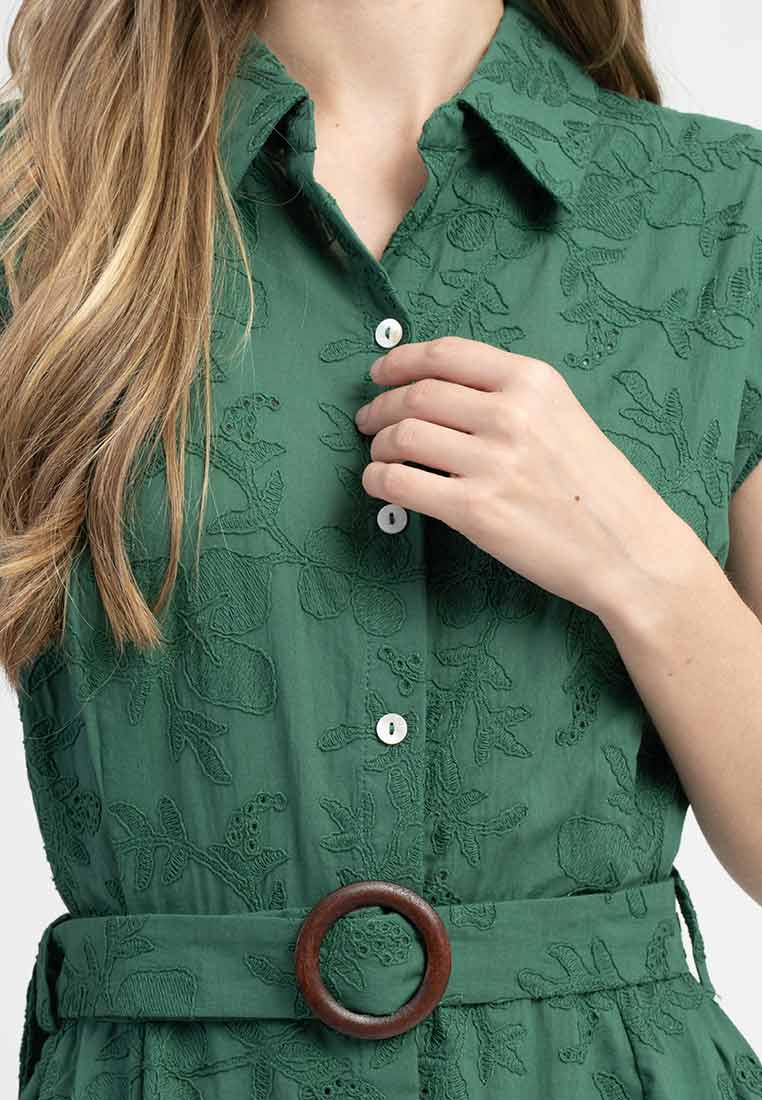 Felicity Embroidered Shirt Dress