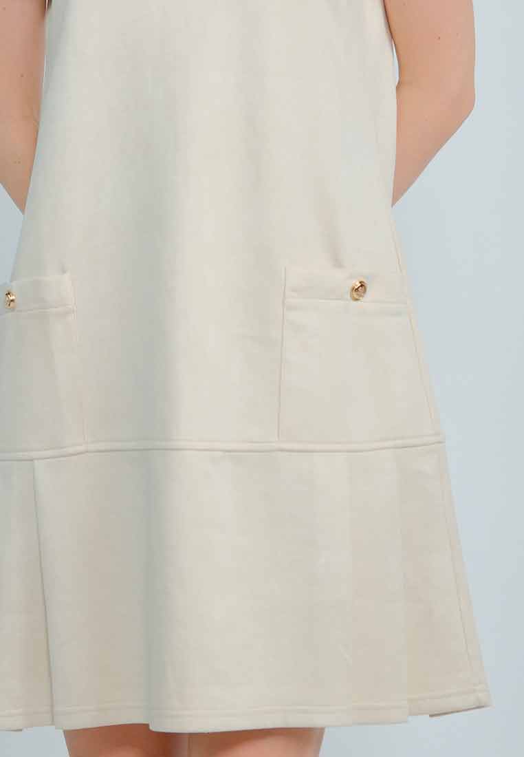 Emma Pleated Pocket Midi Dress