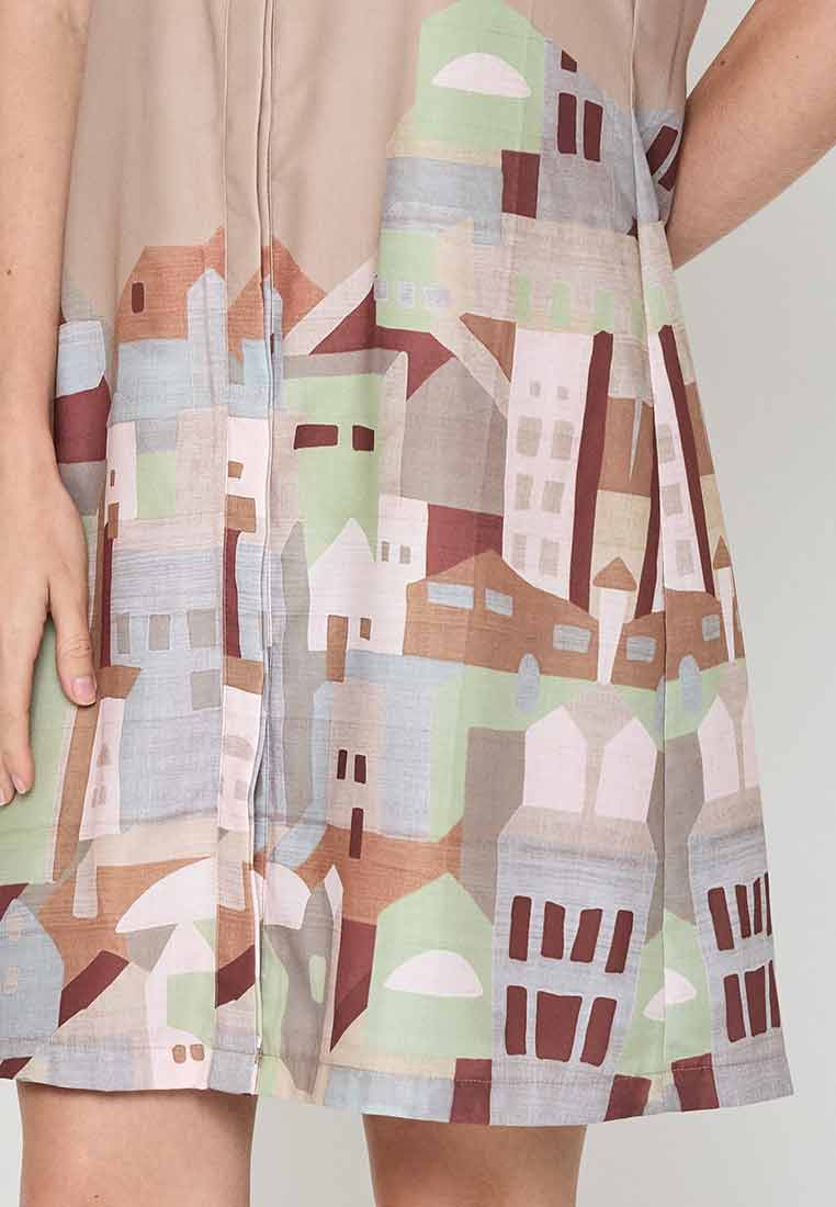 Scavina Collared Shirt Dress