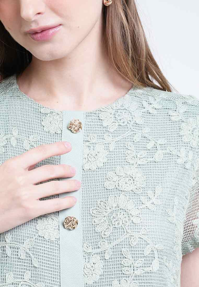Gwendolyn Layered Twill Dress