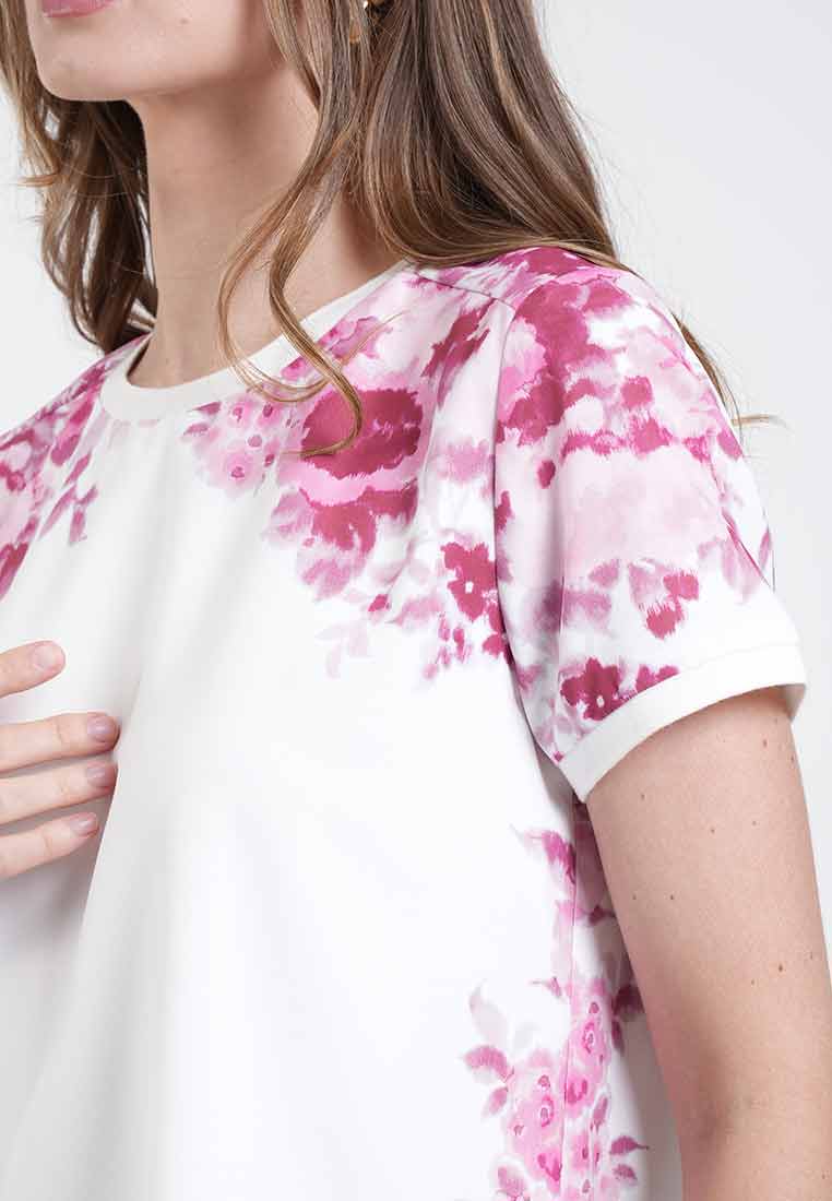 Glenda Watercolor Floral Blouse