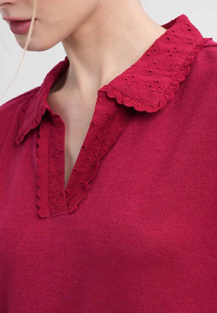 Chloe Eyelet Embroidery Button-up Shirt