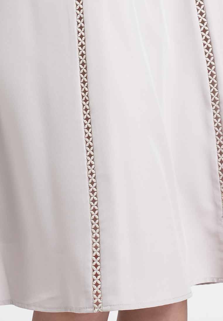 Vanessa Lace-Trim A-Line Dress