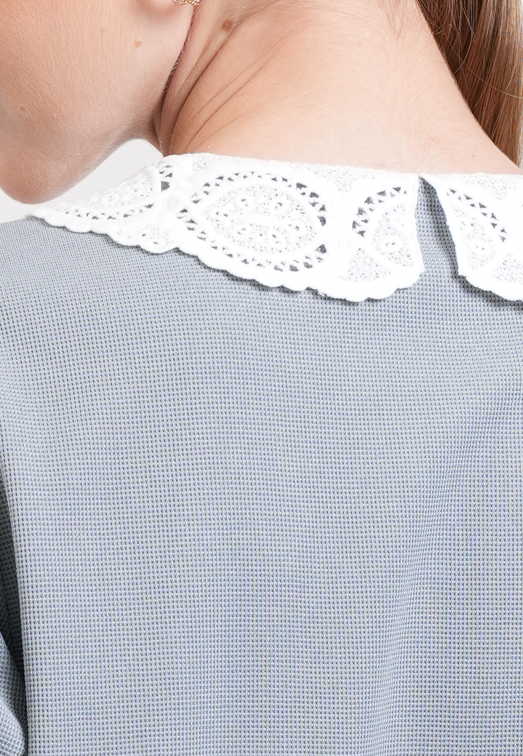 Gretchen Piped Quarter-Zip Top
