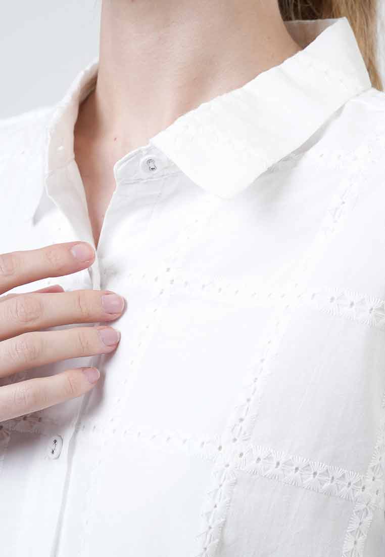 Patricia Scalloped Eyelet Blouse