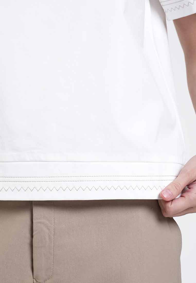 Camila Embroidered V-Neck Collar Top