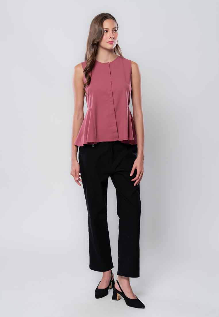 Odalys Button-down Sleeveless Top with Side Detail