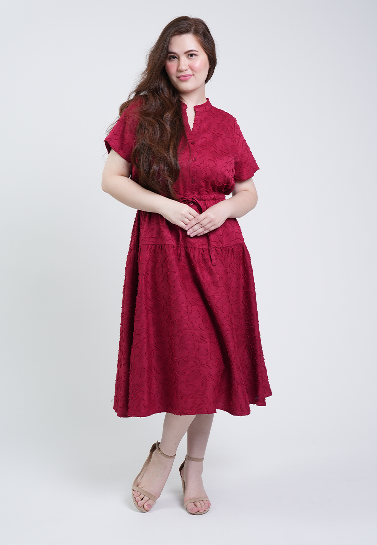 Milly Plus Size Emma Textured A-line Dress