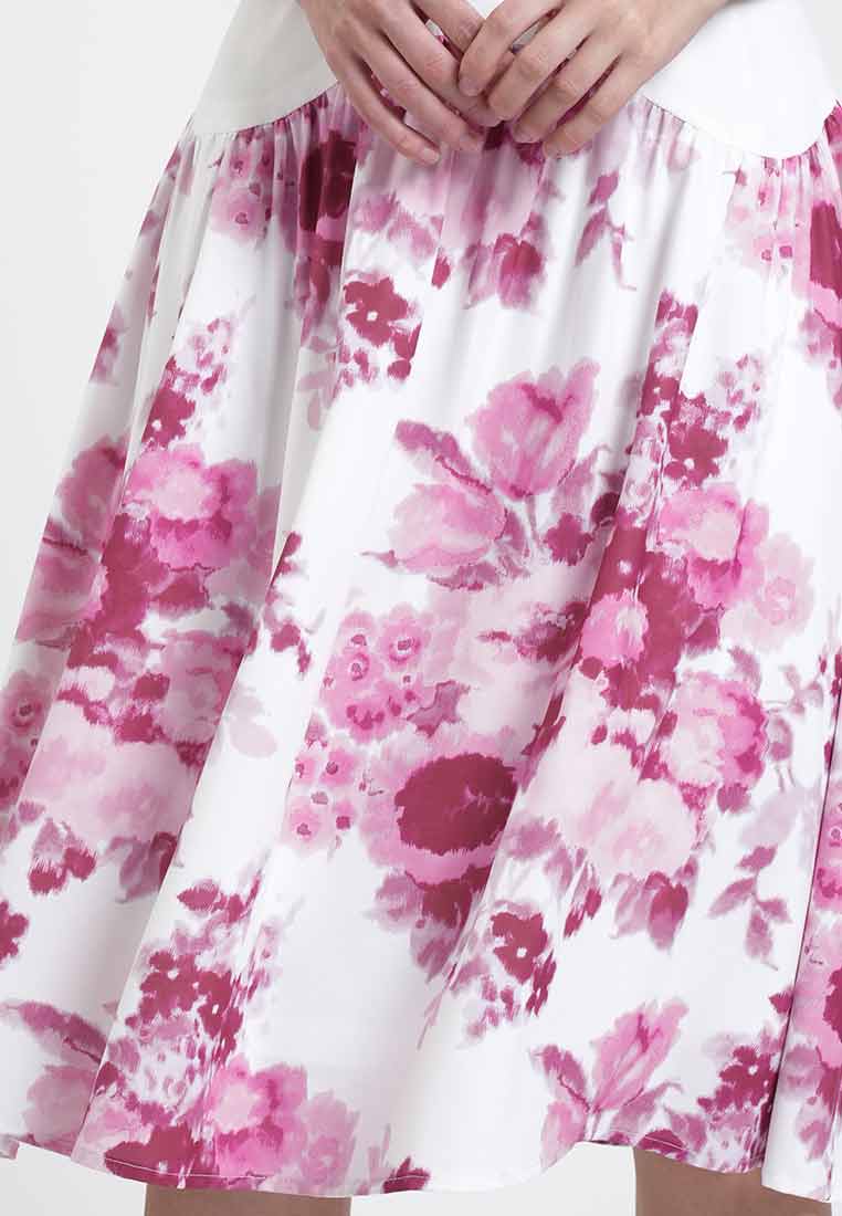 Beatrice Floral Mixed Shift Dress