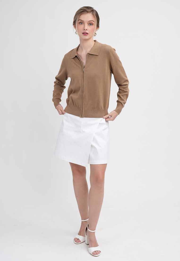 Serena Knit Polo Collar Cardigan