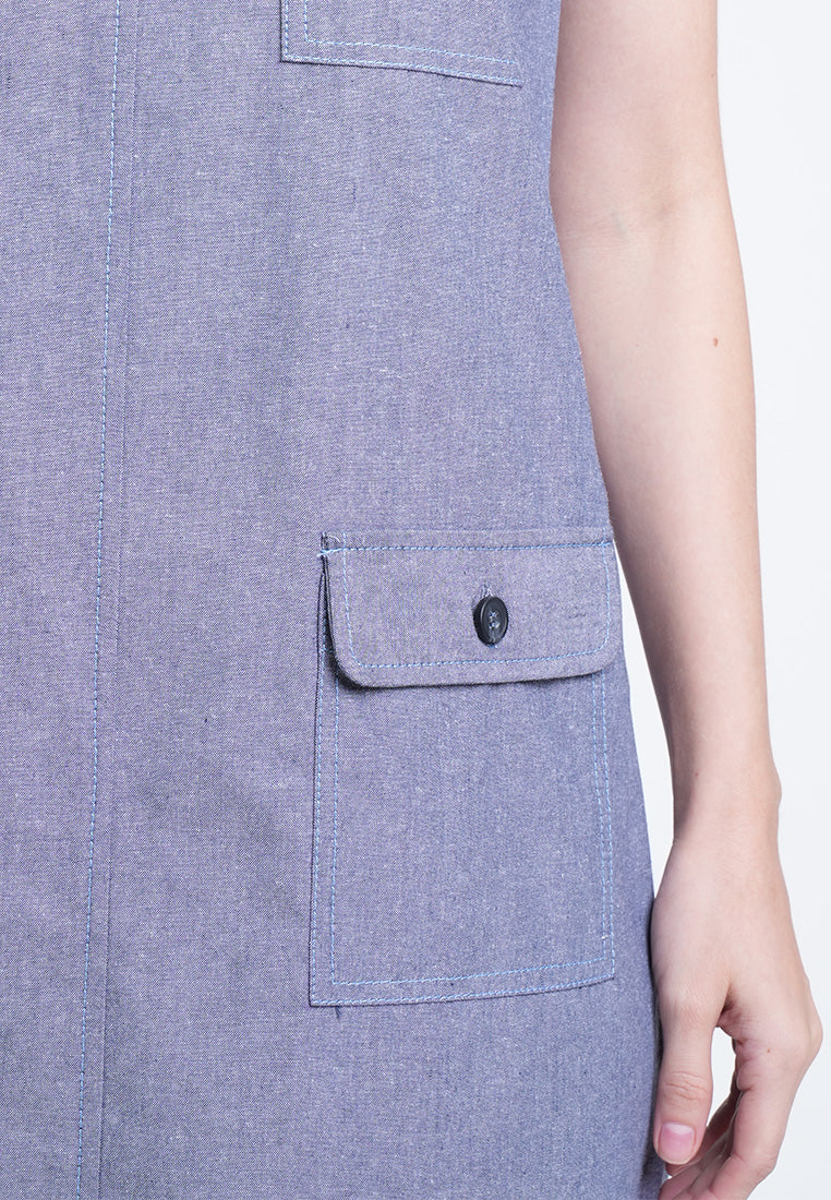 Lara Pocket-Detail Shift Dress