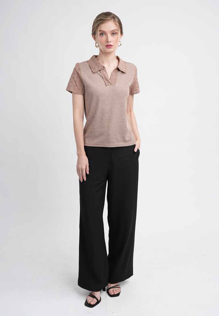 Chloe Eyelet Embroidery Button-up Shirt