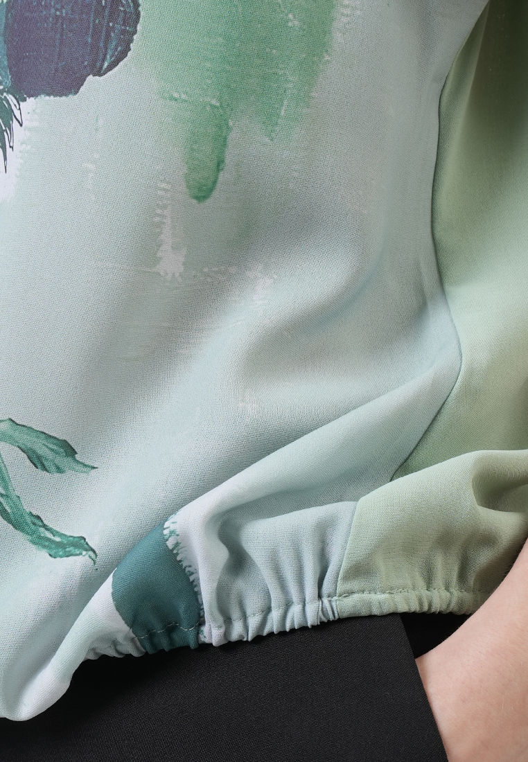Miranda Vibrant Painterly Bloom Top